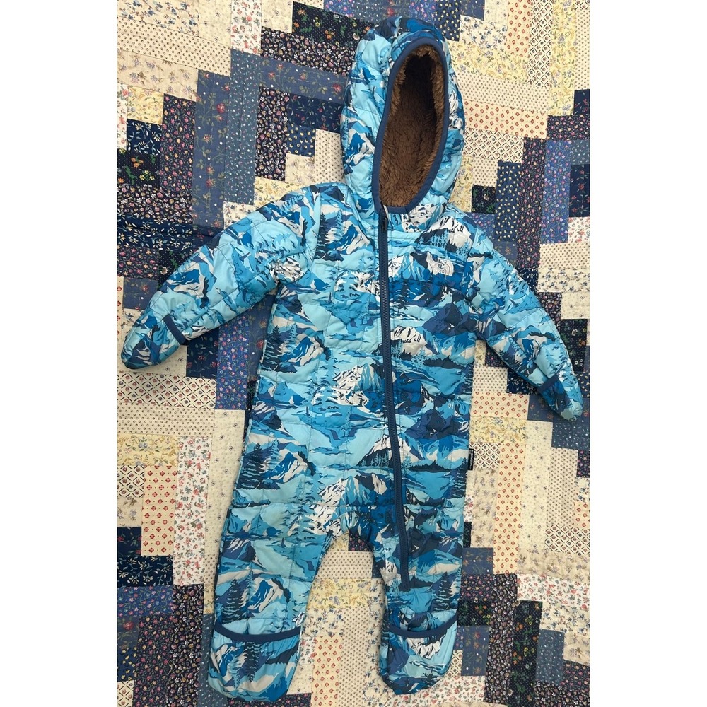 The North Face Acoustic Blue Snow Baby ThermoBall™ One-Piece, 6-12 months